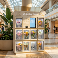Distributeur automatique de fleurs XG avec écran tactile de 21,5 pouces, capacité de 5 à 12 pièces, gestion basée sur le cloud, conforme ADA, refroidissement par compresseur