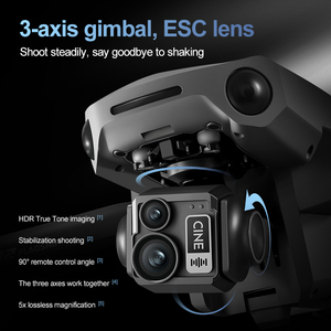 D12 Professional <b>Drone</b> Avoidance Built-in Air Drop Device Screen Control 3-axis Gimbal Digital 6KM Transmission Obstacle New D12 - Product Image 3