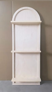 Wandhängende Bücherregale Wohnzimmer Badezimmer Regal Dekor gebogen gewölbtes Holz Boho-Dekor Wanddekor Aufbewahrung - Product Image 3