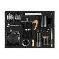 IStapromo Gifts Ensemble Cadeau Promotionnel de Luxe Moderne, Mousseur à Lait Manuel à Double Couche avec Poignée, OEM, 12 pièces en 1 ensemble, pour Café et Thé