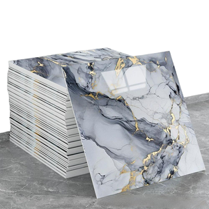 Modern Marble Peel Stick Backsplash Waterproof Washroom Wall Panels Vinyl for Kitchen <strong>Bathroom</strong> Living Room with 1 Year Warranty - Product Image 1