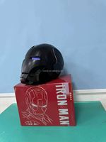 Casque intégral ABS Iron Man Mark5 Chengwei en gros, masque intelligent en soie pour fête, contrôle vocal/à distance/tactile, fonction amusante pour Halloween