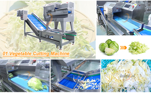 Máquina Cortadora de Lechuga con Certificación CE, Rebanadora de Vegetales, Lavadora de Patatas, Línea de Lavado, Pelado y Corte de Jengibre - Product Image 2