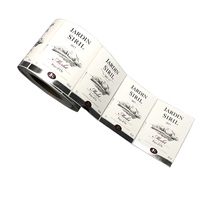 Étiquettes d'emballage personnalisé imprimé adhésif rouleau étiquette Art papier autocollant pour nourriture vinyle matériel pour emballage