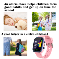 Montre connectée pour enfants Q15 avec écran TFT carré étanche, suivi du sommeil, calendrier, fonctions de réponse aux appels, charge magnétique