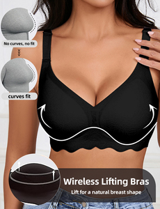 <span class=keywords><strong>Reggiseno</strong></span> Wireless da Donna Senza <span class=keywords><strong>Ferretto</strong></span>, Scollo Profondo a V, con Supporto in Gel, Morbido Effetto Lifting, Schiena a U e Incrocio, Taglie Forti - Product Image 3