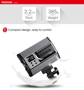 Tolifo PT-15B II Mini Xách Tay <span class=keywords><strong>LED</strong></span> Video Hình Ảnh Ánh Sáng 15W Bi Màu <span class=keywords><strong>LED</strong></span> Máy Ảnh Nhiếp Ảnh Ánh Sáng Với Barn Door Bảo Vệ - Product Image 6