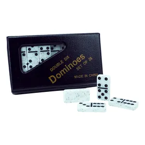 Double Six Professional Marble Domino Tiles Best Quality Dominoes with PVC Box Game Set Supplier