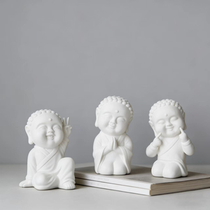 手作りエコフレンドリー樹脂仏像工芸品 東南アジア仏教 ホームテーブルトップデコレーション カスタム小型置物コレクタブル - Product Image 1