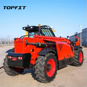 Chargeur télescopique TOPFIT à 3 niveaux, moteur diesel Yuchai 91KW, capacité de la benne de 1m3, pompe hydraulique PWG, transpalette télescopique - Product Image 3