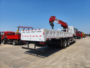 12tons Straight Boom <b>Truck</b> Mounted Crane with Telescopic Boom Crane for Urban Cargo Loading and Construction Delivery - Product Image 5