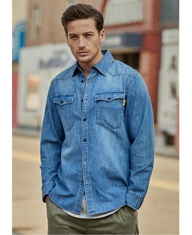 Custom Men s Jeans Shirts Long