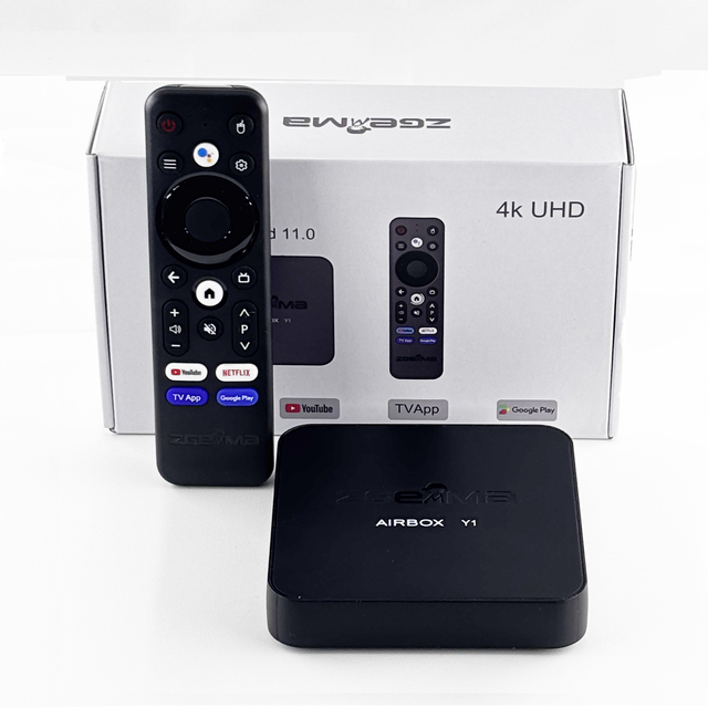 Newest Wifi 5 Smart Tv Box Zgemma Airbox Y1 4K Media Player BT5.0 Android 11 Tv Box