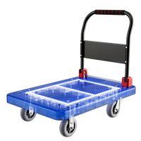 MBC-015 Fournisseur Vérifié Matériel en Nylon Pliable pour Chariots Surface de Plateforme Antidérapante Outils de Bagages d'Aéroport Roulettes