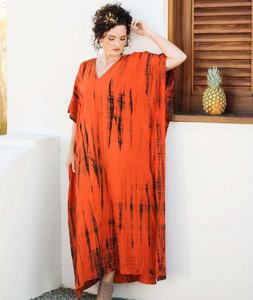 Vestido largo de verano para playa, caftán largo Tie-dye - Product Image 1