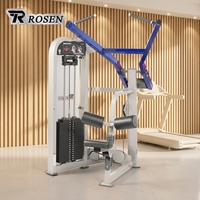 Machine de tirage vertical fixe en acier réglable ROSEN Fitness pour salle de sport commerciale, entraînement du dos et musculation