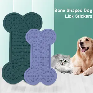 Силиконовый коврик для вычесывания собак, медленная кормушка с присоской на стену, безопасный материал, чаша для груминга собак
