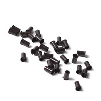 Perles pour extensions de cheveux, 3.4x3.0x6.0mm, 100 pièces, maillons évasés, en cuivre, micro anneau, vente en gros