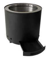 Brasero de camping et de jardin personnalisé, foyer sans fumée de 19 pouces, brasero double face pour bois