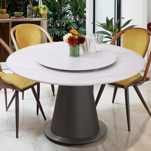 Hiện đại sang trọng vòng bàn ăn thiết lập Kiểu dáng đẹp bằng đá cẩm thạch vật liệu kim loại cho nhà căn hộ biệt thự nhà văn phòng-nhà máy đồ nội thất - Product Image 1