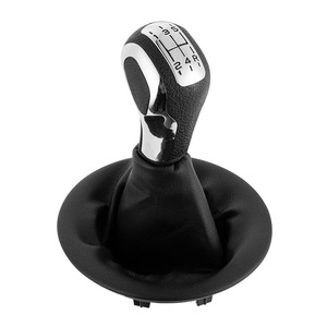 Peugeot Citroen Leather Gear <b>Shift</b> <b>Knob</b> Cover Black Ergonomic Handball Dust Cover Set QZXN-F23 - Product Image 1
