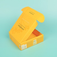Caja de Regalo de Cartón Corrugado Reciclado Personalizada, con Relieve, Forro de Esponja, Laminación Brillante/Mate, Caja de Envío Ecológica
