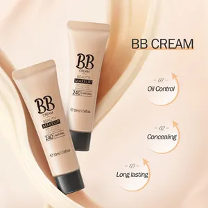 Korean Makeup Private Label BB CC Cream Organic Whitening Brightening BB Cream OEM Makeup Natural Korea Adults Female Night