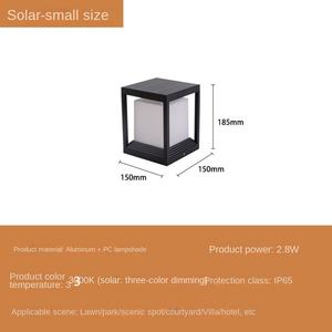 Applique murale extérieure de jardin étanche IP65 carré en aluminium E27 éclairage extérieur de porte de pilier appliques murales de jardin électrique - Product Image 6