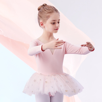 Nouveau conçu à manches courtes à manches longues Ballet danse justaucorps pour les filles Gym justaucorps robe de danse pour les tout-petits enfants filles