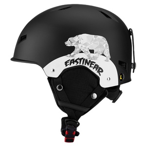 CE1077高品質ホッキョクグマ大人キッズスキーヘルメットカスタムヘルメットステッカーOEMキッズスノーボードヘルメット - Product Image 1