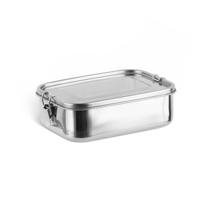 2020 amazon green 304 metal food container 1000ml stainless steel kids leakproof bento lunch box kids tiffin box