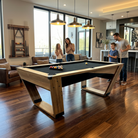 Table de billard de luxe de 8 pieds au design moderne pour salle de jeux, bureau, famille, pour le snooker et les jeux de billard