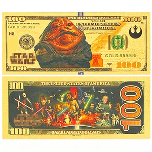 2026 Meilleures Ventes Billet de Banque Plaqué Or 24K 10 Designs Guerre des Galaxies - Product Image 6