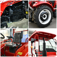Excepcional Tractor Agrícola de 100HP con Tracción 4x4, Cabina con Aire Acondicionado, Sistema Hidráulico Robusto y Elevación Alta para Tareas Agrícolas Profesionales