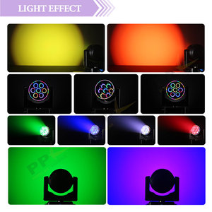 Aura 7x60W LED זום ראש נע עם תאורת RGBW פיקסל + אפקט טבעת + אפקט נימה - Product Image 2