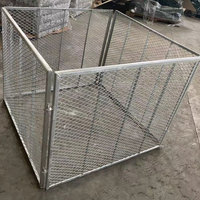 Composteur de jardin en treillis métallique 90cm X 90cm X 70cm Poubelle à compost en treillis métallique