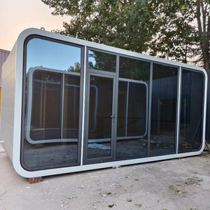 บ้านจิ๋วแบบพกพาสำหรับแอปเปิ้ลพร้อมผนังกระจกบ้านประกอบเร็วบ้านแอปเปิ้ลสำเร็จรูป2ห้องนอน - Product Image 4