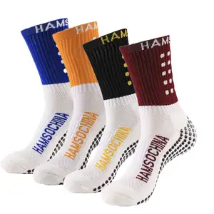 Heißer verkauf custom crew anti slip sport grip socken