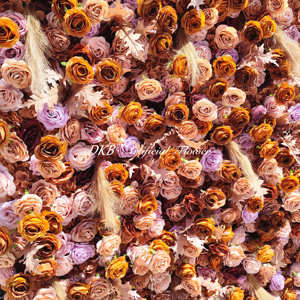 ลดกระหน่ำตกแต่งผนังบ้านแขวนดอกไม้ฉากหลัง8FT x 8FT พร้อมขาตั้งฉากหลัง8x8ขาตั้งดอกไม้สีม่วง - Product Image 5