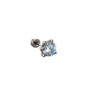 Pendientes de barra de acero inoxidable con colgante de oso y lazo de cobre |   Piercings de Cartílago con Doble Rosca para Mujeres y Niñas - Product Image 6