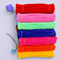 Pembersih Pipa Kerajinan 8mm 30cm, Batang Chenille, Kawat Bulu, Pembuatan Bunga DIY, Kerajinan Tangan, Grosir, Pasokan Pabrik
