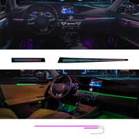 Kit d'éclairage ambiant pour voiture TMPRO pour Lexus ES 2014-2017, éclairage décoratif intérieur passager à effet écailles de dragon, lampe ambiante intérieure automobile