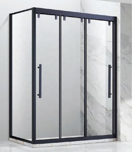 ตู้ประตูห้องอาบน้ําบานเลื่อนดีไซน์ไม่ซ้ําใครของโรงแรมพร้อมโครงสแตนเลสและกระจกนิรภัย - Product Image 2