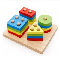 Jouets Montessori Éducatifs en Bois pour Enfants, Jeux d'Apprentissage Précoce Développant la Motricité et les Formes Géométriques