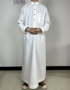 Dernière collection : Kurta blanc pour homme, <span class=keywords><strong>style</strong></span> marocain, tissu anti-statique, Jalabiya arabe <span class=keywords><strong>Khaleeji</strong></span>, pyjama, design arabe pour homme - Product Image 6