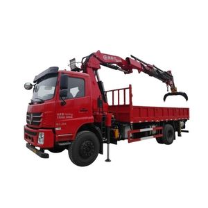 Camion grue Dongfeng K5 4*2, 8 tonnes, flèche pliante à 5 sections avec grappin, véhicule de transport multifonctionnel - Product Image 1
