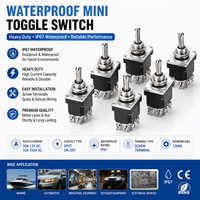 Interrupteur à bascule robuste étanche IP67 12V 24V 30A SPST SPDT DPST DPDT marche/arrêt pour applications marines, automobiles et industrielles