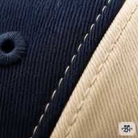 Casquette de baseball en coton bicolore OEM, six panneaux, calotte souple, réglable, unisexe, pour les acheteurs en gros en Amérique du Nord