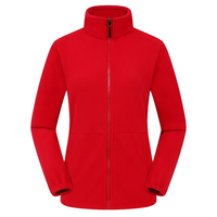 Vente en gros de veste polaire double face avec logo personnalisé pour hommes et femmes manteau thermique épais en flanelle avec fermeture éclair