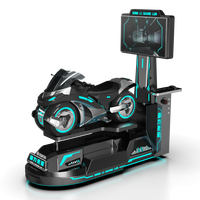 Simulador de Carreras de Realidad Virtual 9D, Máquina de Juegos de Ciclismo Individual, VR Arcade, Fibra de Vidrio Resistente, Metal, Centro Comercial